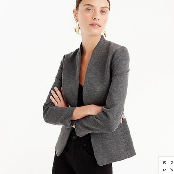 J. Crew Jackets & Blazers - Nwt J. Crew $178 Petite Going-Out Blazer Stretch Twill Size 6P Gray H2778